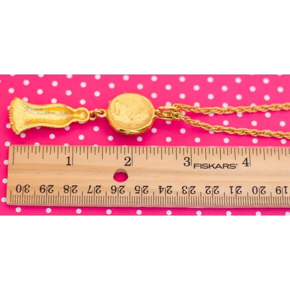 Vintage Red Yin & Yang Necklace by Avon 20 inch - P15 - Picture 4 of 4